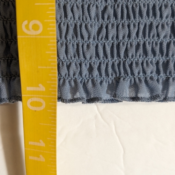 Papaya Ruched Drawstring Crop Top. L - Picture 4 of 6